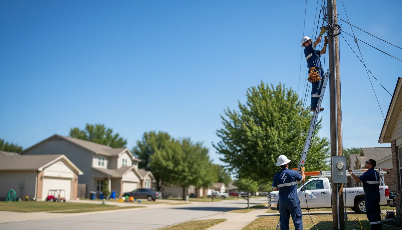 Residential electrician providing installation services in Bevinsville, KY